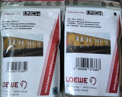 Loewe ladegut bauzug - loewe, 2x