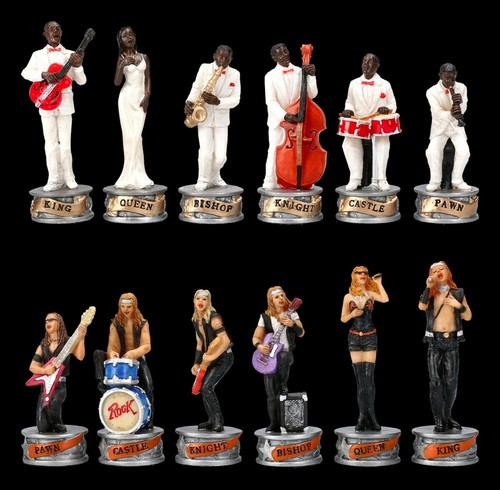 Schachfiguren set jazz vs - -,
