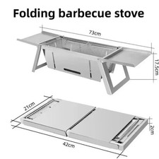 Faltbarer Edelstahlgrill