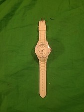 Armband Uhr - Weiß Unisex Silikon - Batterie Leer (Unbenutzt)