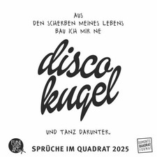 DuMont Kalender 2025 Sprüche Humorvoll Inspirierend Quadratisch
