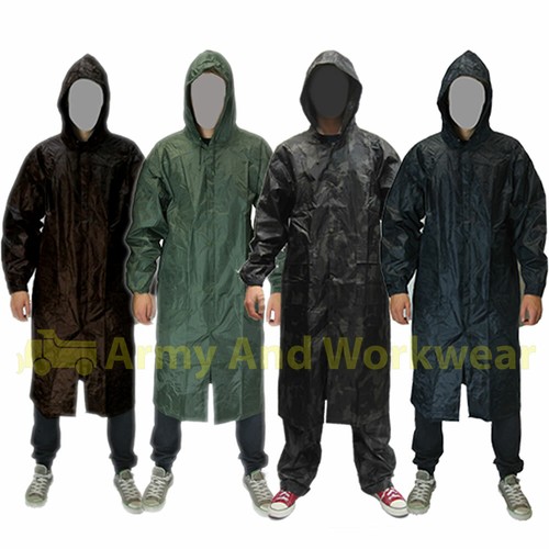 Mens waterproof long rain - waterproof,