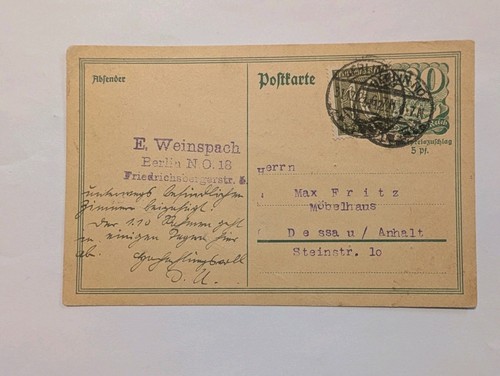 Deutsches reich ganzsache mit - deutsches,