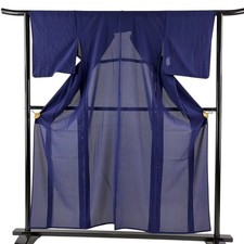 Kimono Seide blau lila dünnes