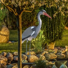 Graureiher Teichfigur