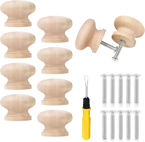 Möbelknopf holz stück - möbelknopf, 10