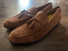 Brooks Taverner Ahorn Quaste Wildleder Halbschuhe braun Wildleder UK Größe 8 neu ohne Karton