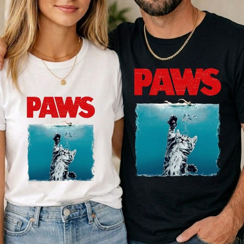 Shirt paws kiefer katze - t-shirt,