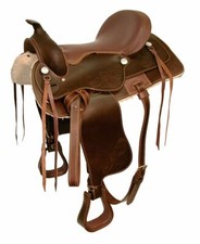 Verbindungsgurt Vordergurt Hintergurt Westernsattel Westergurt Leder braun