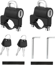 2x Motorrad-Helmschloss für