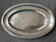 Hotelsilber ovale Platte versilbert Bohrmann 20x30cm 600gr.