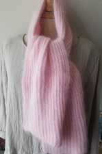Schal , rosa, 70% ANGORA 30%