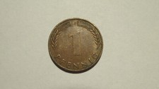 Münze 1 Pfennig BRD 1950 J Dachbodenfund