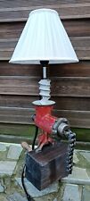 Tischleuchte Alexanderwerk Fleischwolf Spritzgebäck Tischlampe Steampunk Lampe
