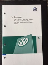 VW Serviceheft Scheckheft Serviceplan Wartungsheft Golf Passat Touran ab2006 NEU