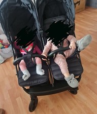 Hauck Geschwisterwagen UPTOWN DUO Schwarz Aluminium Polyester Vorführmodell