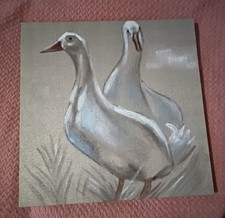 Bild  2 Gänse Auf Leinwand