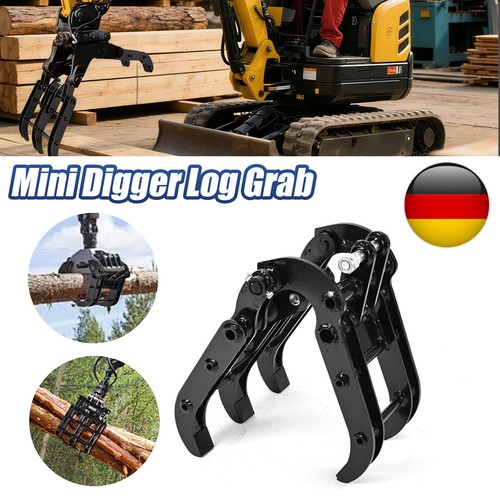 Schwarz mini bagger - schwarz, grab
