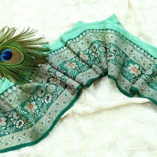 Indischer Vintage grüner Sari