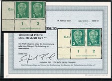 RAR DDR 322zb XII DV 1 Pieck WP E3 ungefaltet sauber ** FB ee Paul BPP - 63-022