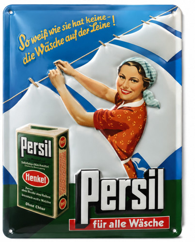 Vintage persil blechschild - persil,