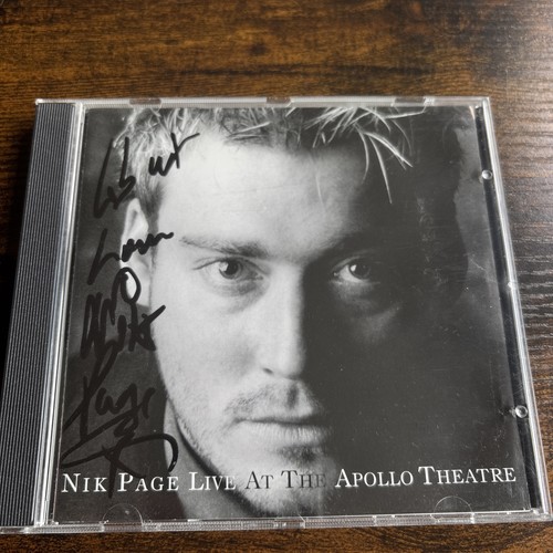 Signed nick page live - page, ‘live