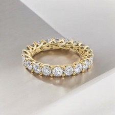 3 Kt Lab Created Rundschliff