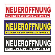 Banner - Neueröffnung Neu personalisierbare Schrift/Hintergrundfarbe