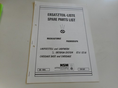 Deutsche ersatzteilliste für - deutsche,