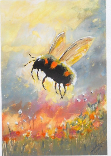 Original aquarell acryl - aquarell/acryl, "