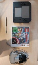  2ds Black and Blue with Lego Marvel Advetures and Charger