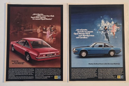 Opel manta werbebilder - opel, 80er