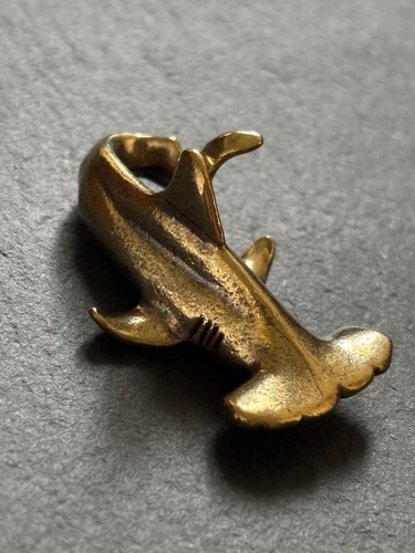 Hammerhai figur messing - hammerhai, |