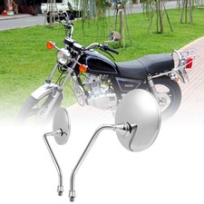 Paar 10mm Chrom Motorrad Spiegel Rückspiegel Für Suzuki GN125 GN150 GN250 GN400