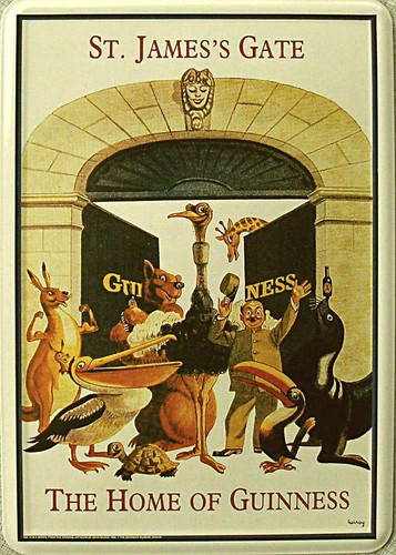Blechpostkarte guinness st - blechpostkarte,