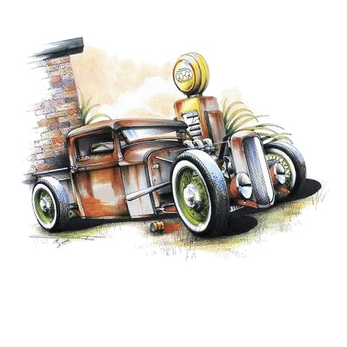 Hot rod shirt custom - hot, t-shirt