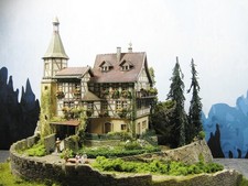 DIORAMA  SCHLOSS / BURG   "JAGDSCHLOSS FALKENECK" 1:87/ HO"