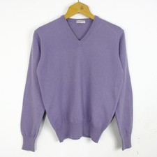 Kaschmir Pullover Damen Gr. 48 lila 100% Kaschmir elegant bequem lässig