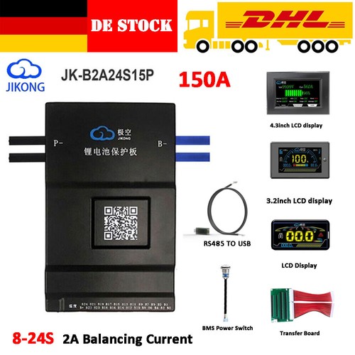 Bms 24s 150a 2a lifepo4 - 8s-24s,