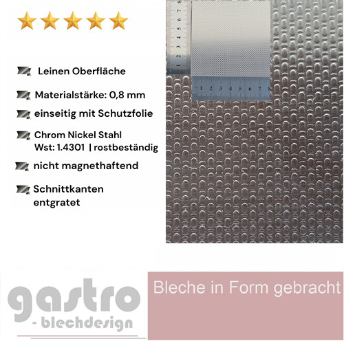 Edelstahl blech leinen - edelstahl,