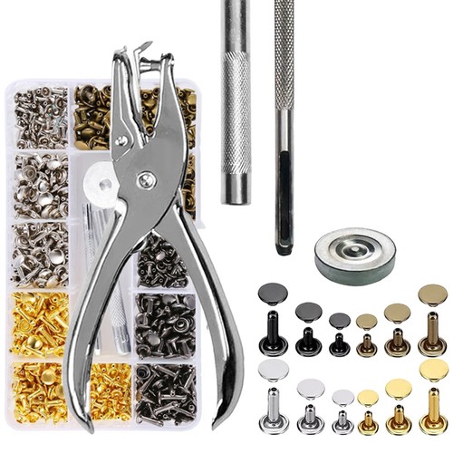 Leder nieten set - set, 360