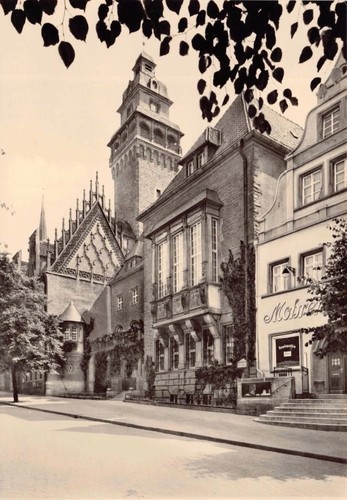 Postkarte zeitz rathaus mit - postkarte,