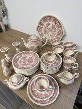 Villeroy & Boch Kaffeeservice für 12 Personen Modell Burgenland rot