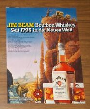 Seltene Werbung JIM BEAM Bourbon Whiskey - Seit 1795 in der Neuen Welt 1977