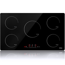 IsEasy Induktionskochfeld 90cm Autark Timer  Booster 5 Kochzonen Rahmenlos 8600W