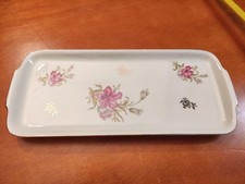 Servierplatte Porzellan viereckig 35cm Lang Rehnania