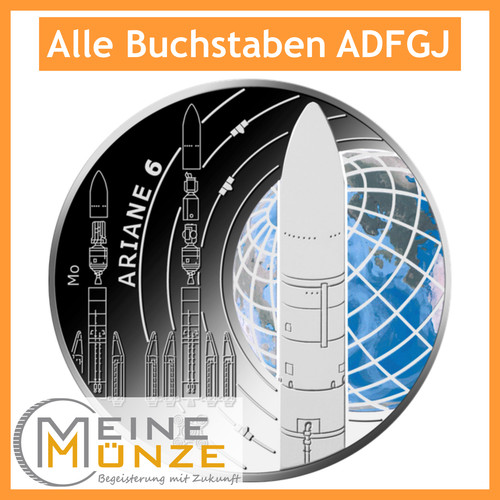 Euro münze ariane satz a - münze,
