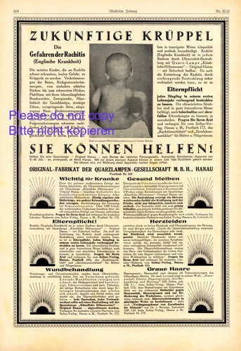 Hanau höhensonne reklame - hanau,