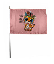 Stockflagge Fahne Flagge Wild