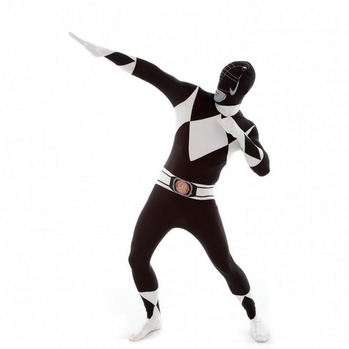 Schwarzes power ranger kostüm - schwarzes,